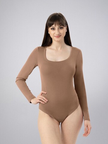 LEAFLETIC Sportbody 'Leafletic Women’s Bodysuit'‌ in Braun