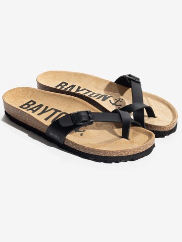 Bayton - Sandalias de dedo 'JUNON' en negro