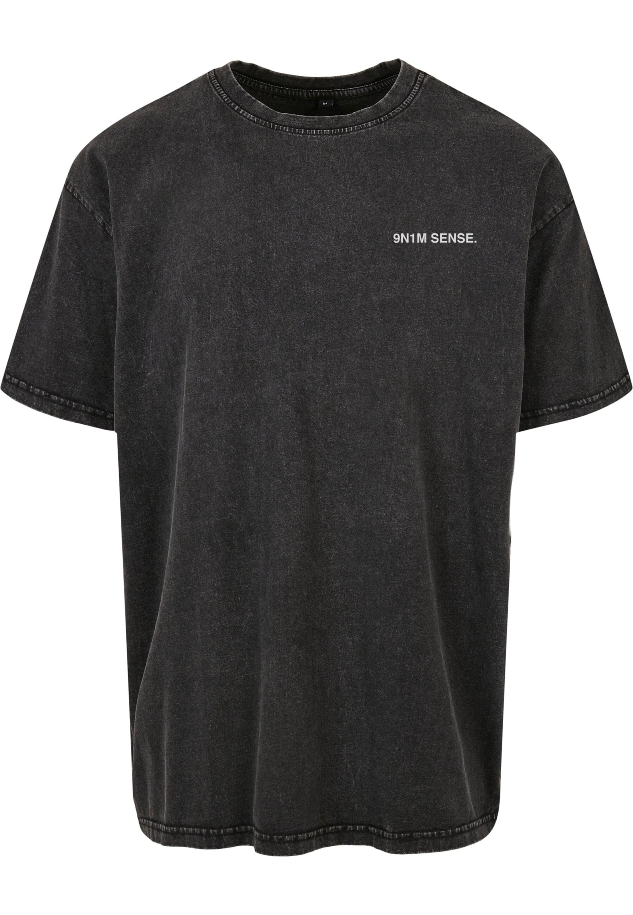 T-Shirt 9N1M SENSE en noir : devant