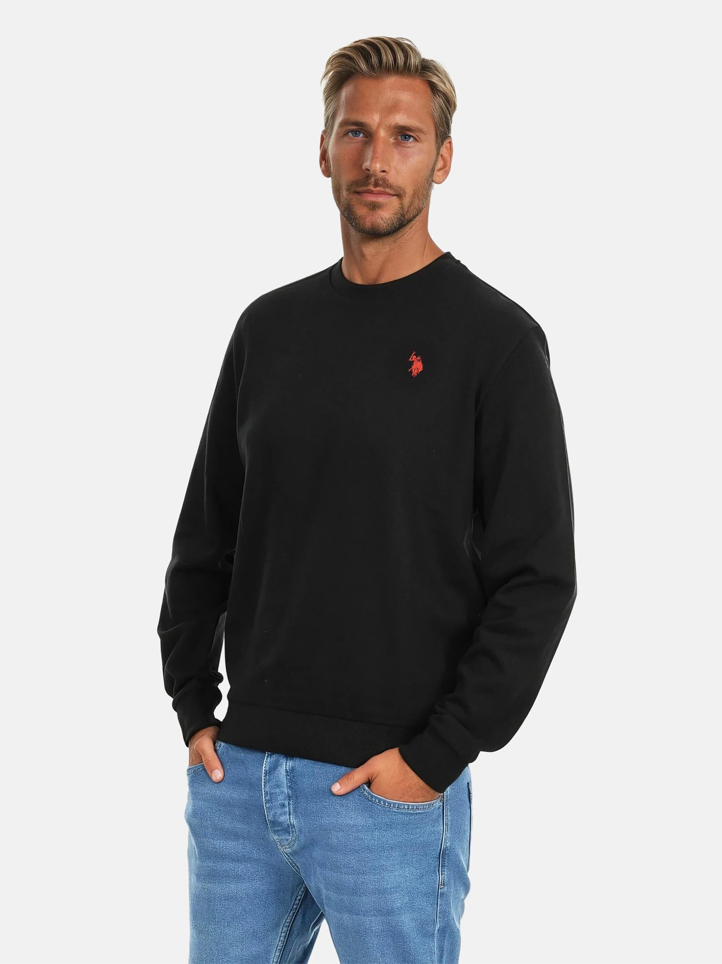 U.S. POLO ASSN. Sweatshirt in Black: front