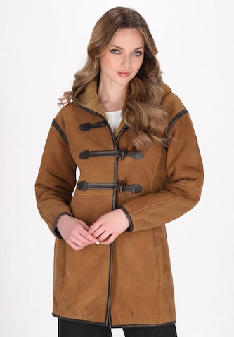 DreiMaster Vintage - Abrigo de invierno en marrón: frente