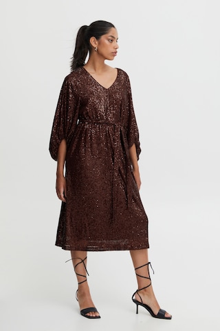 ICHI Evening Dress in Brown