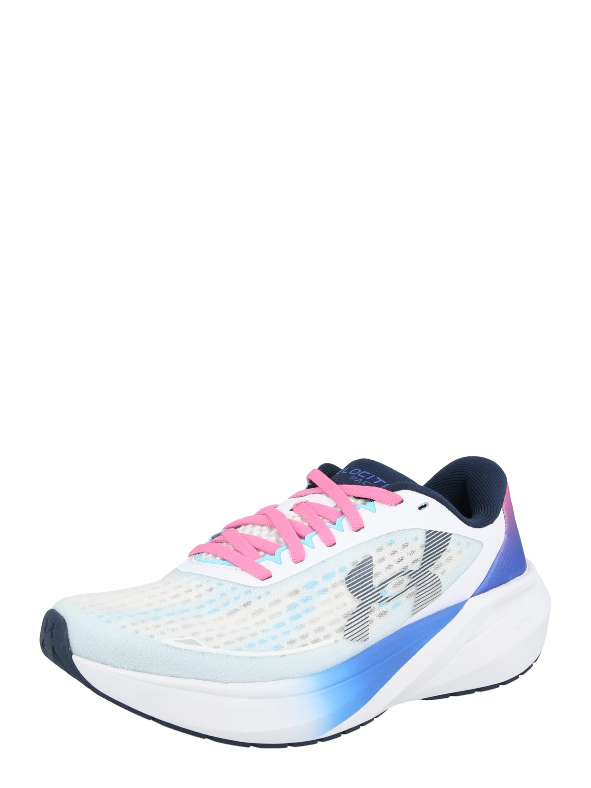 Chaussure de course 'Velociti Pace' UNDER ARMOUR en blanc : devant