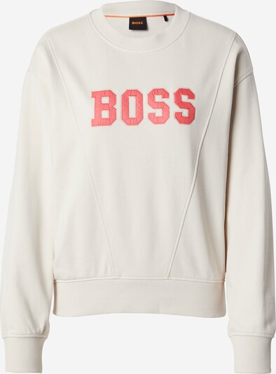 BOSS Sweater majica 'C_Eprep_1' u ecru/prljavo bijela / jarko crvena, Pregled proizvoda