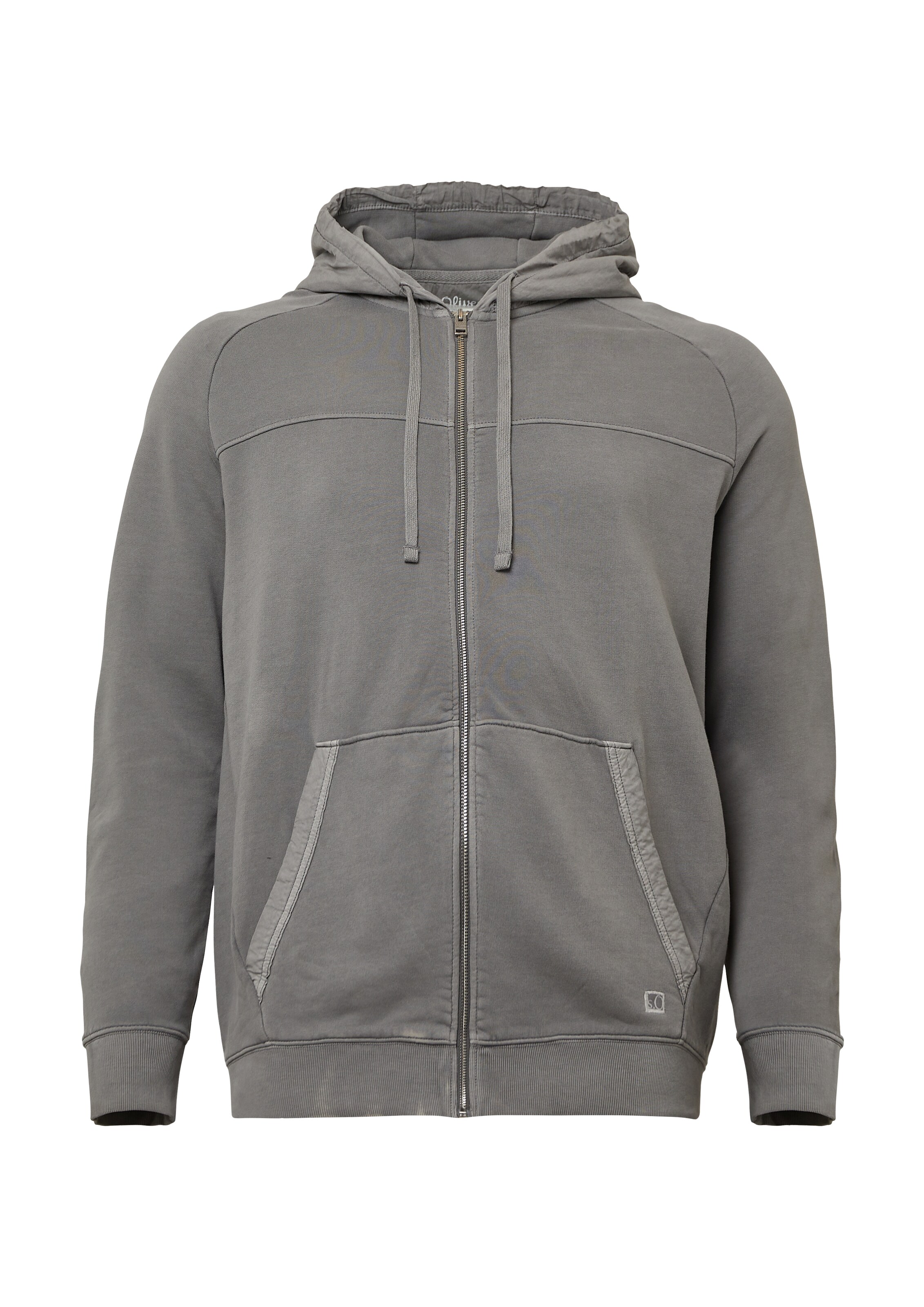 s.Oliver Sweatvest in Grijs: voorkant