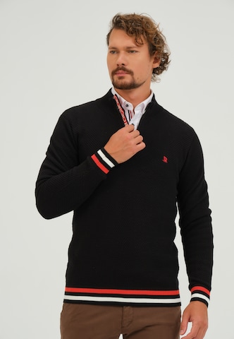 Pull-over Giorgio di Mare en noir