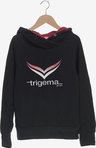 Trigema Sweatshirt & Zip-Up Hoodie in S in Black: front