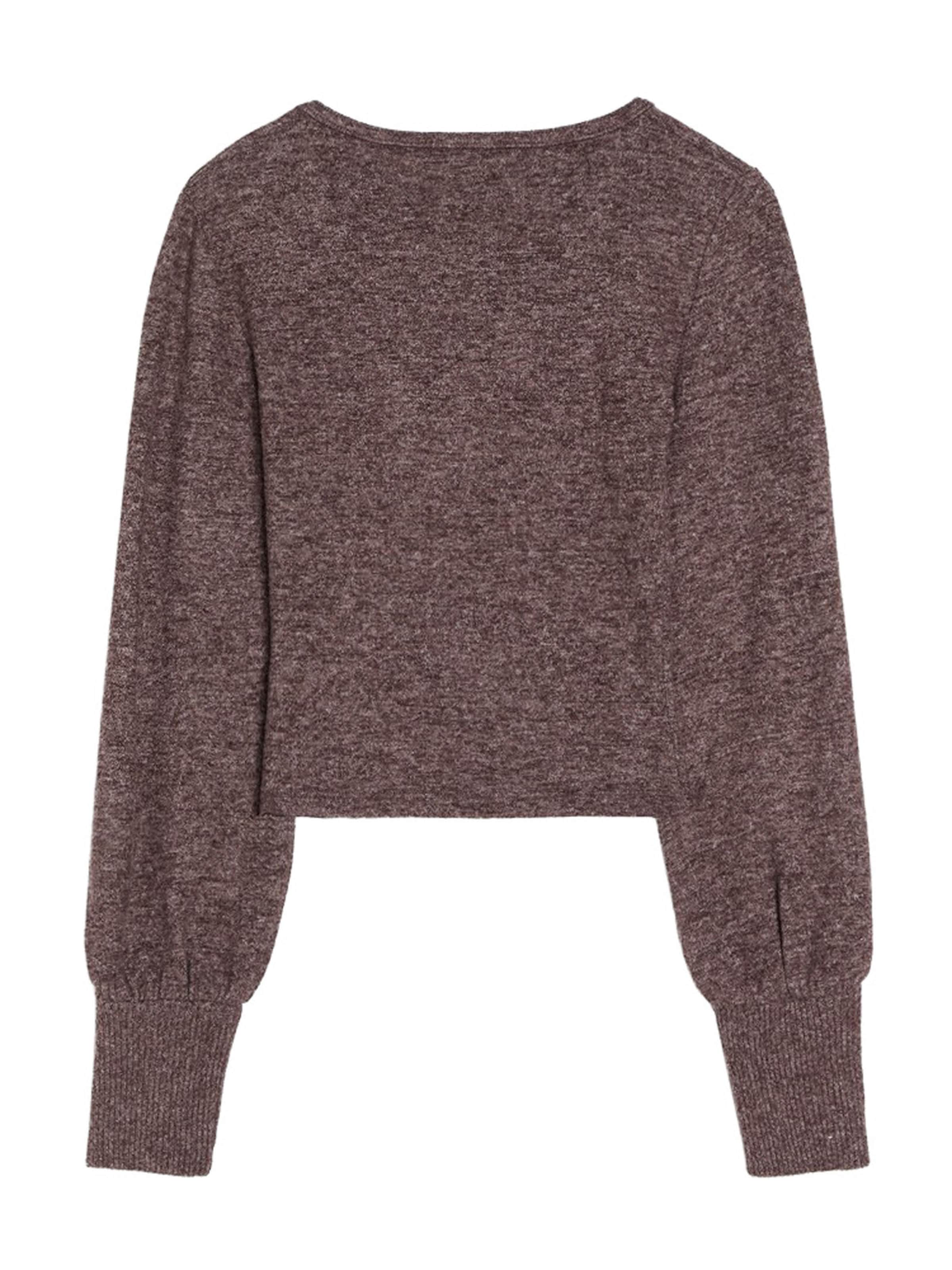 Bershka Sweater in Brown: back