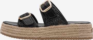 Mule Tamaris en noir : devant