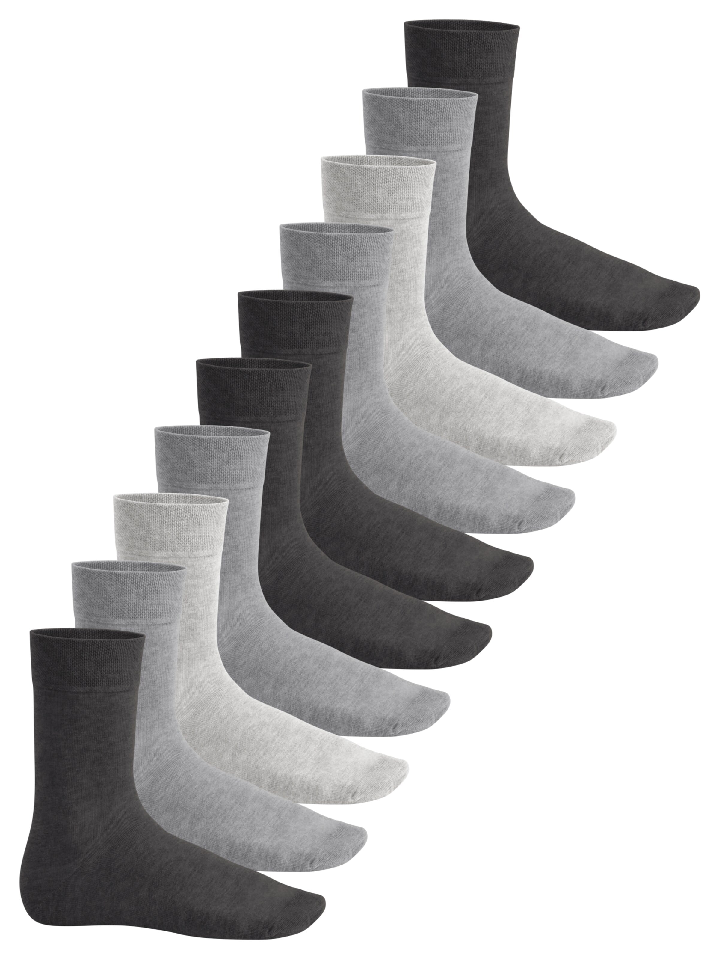 footstar Socken 'EVERYDAY!'‌‌‌‌‌ in Grau: Vorderseite
