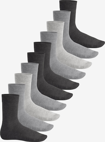 footstar Socks 'EVERYDAY!' in Grey: front