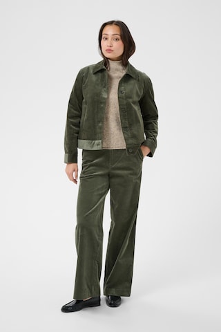 Part Two - Pierna ancha Pantalón en verde