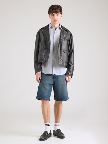 JJ Rebel Regular Fit Skjorte 'JREBMOSS' i blå