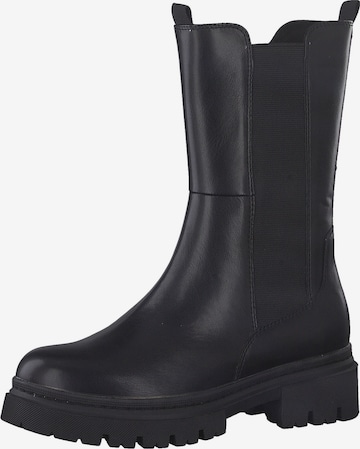 MARCO TOZZI - Botas Chelsea en negro: frente