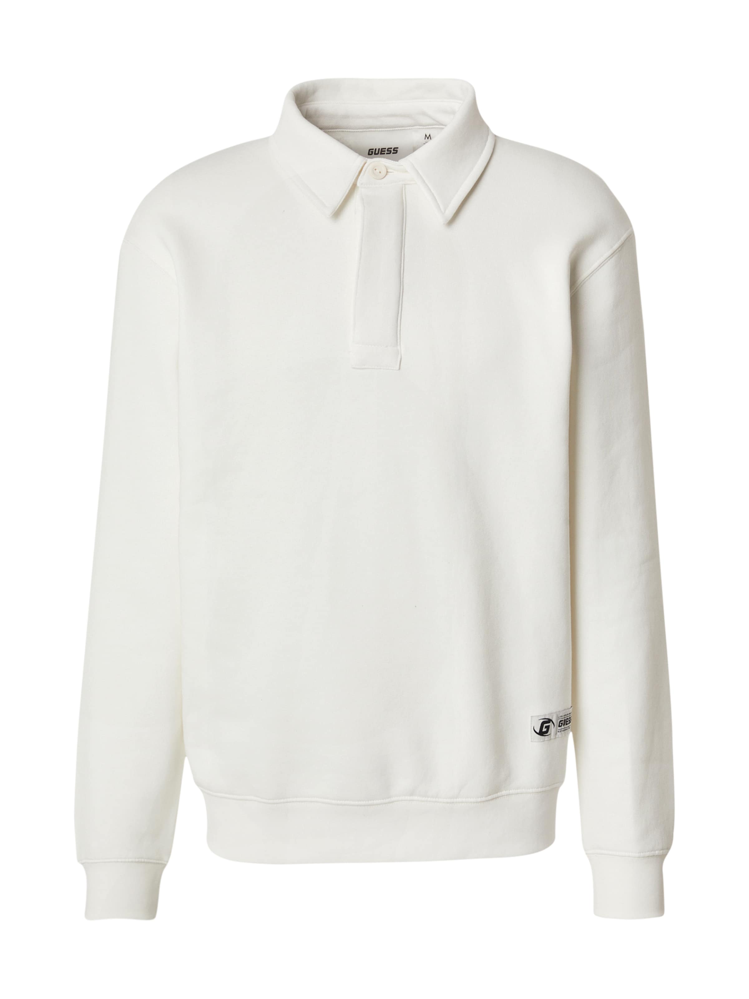 GUESS Sweatshirt 'NICCO' in White: front