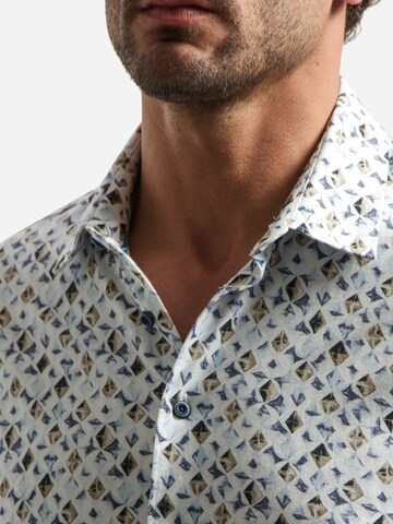 No Excess Regular Fit Hemd in Blau