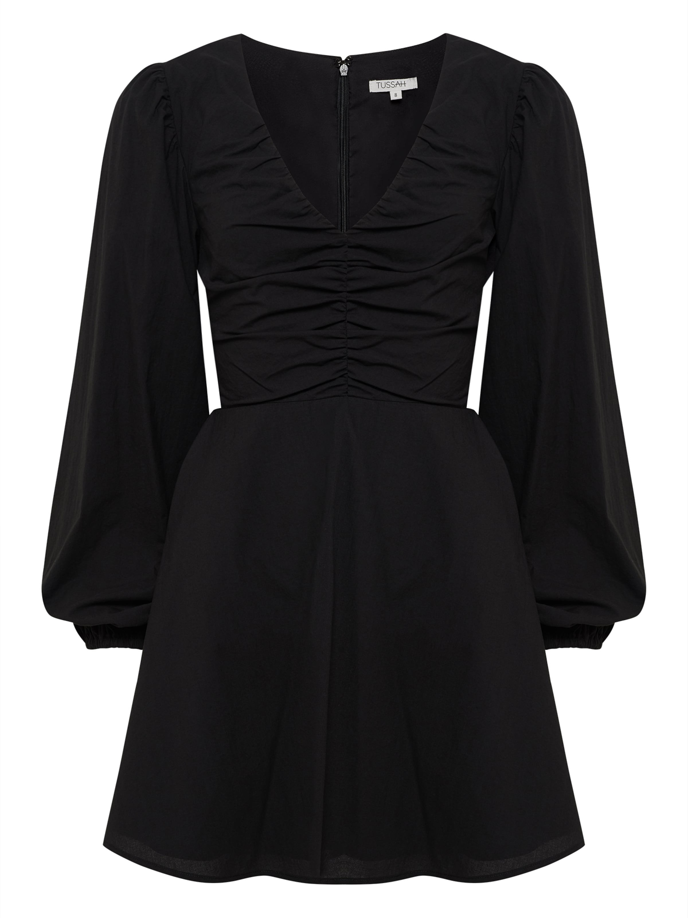 Tussah Šaty 'ARIYAH' – černá: přední strana