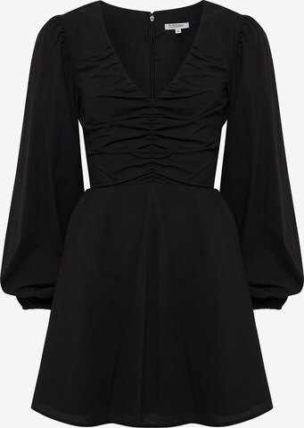 Tussah Dress 'ARIYAH' in Black: front