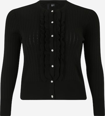 ONLY Curve Knit Cardigan 'RINNA' in Black: front