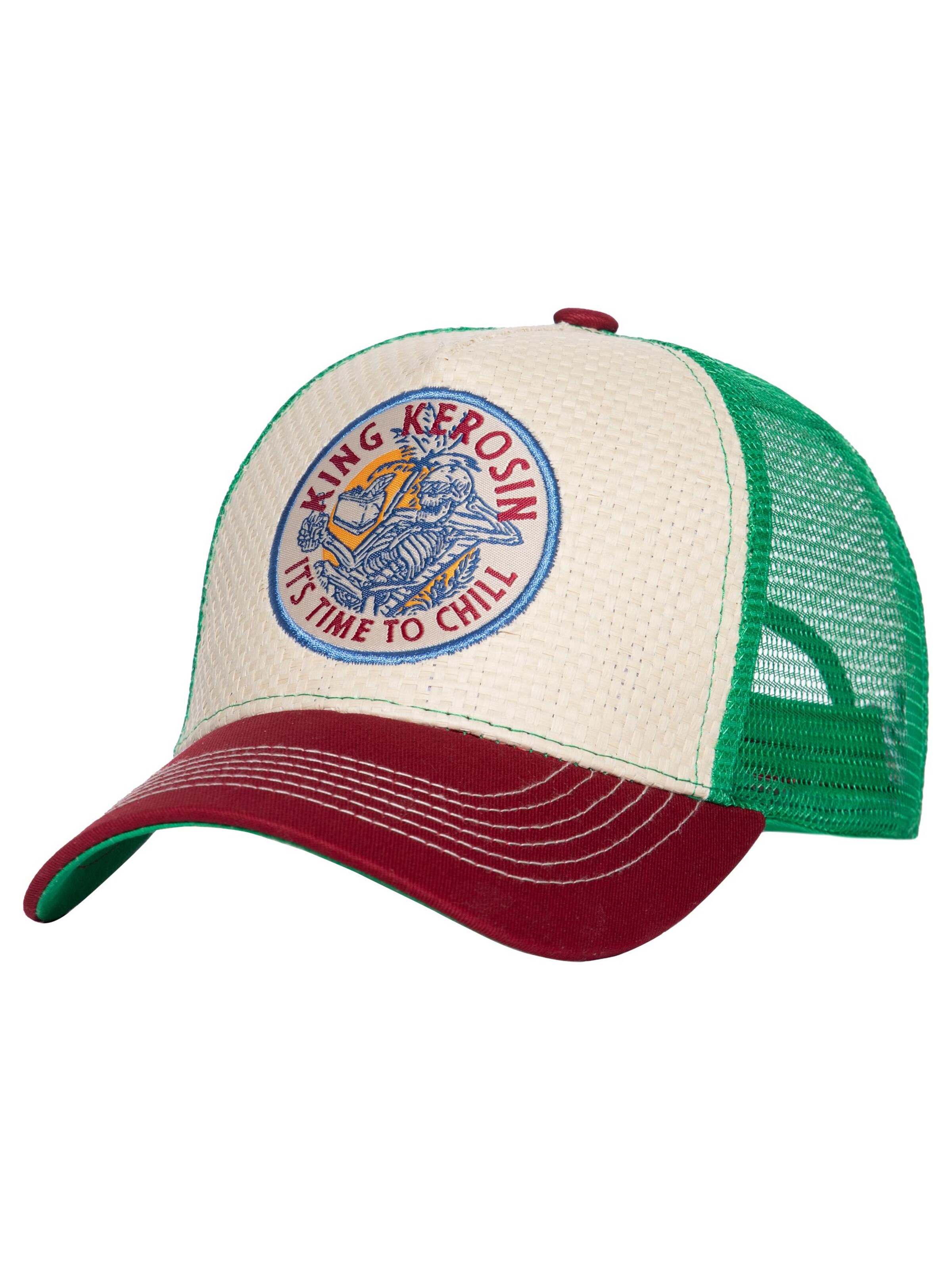 King Kerosin Cap 'It's time to chill' in Beige: front