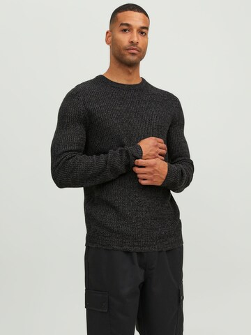 JACK & JONES Sweter w kolorze czarny