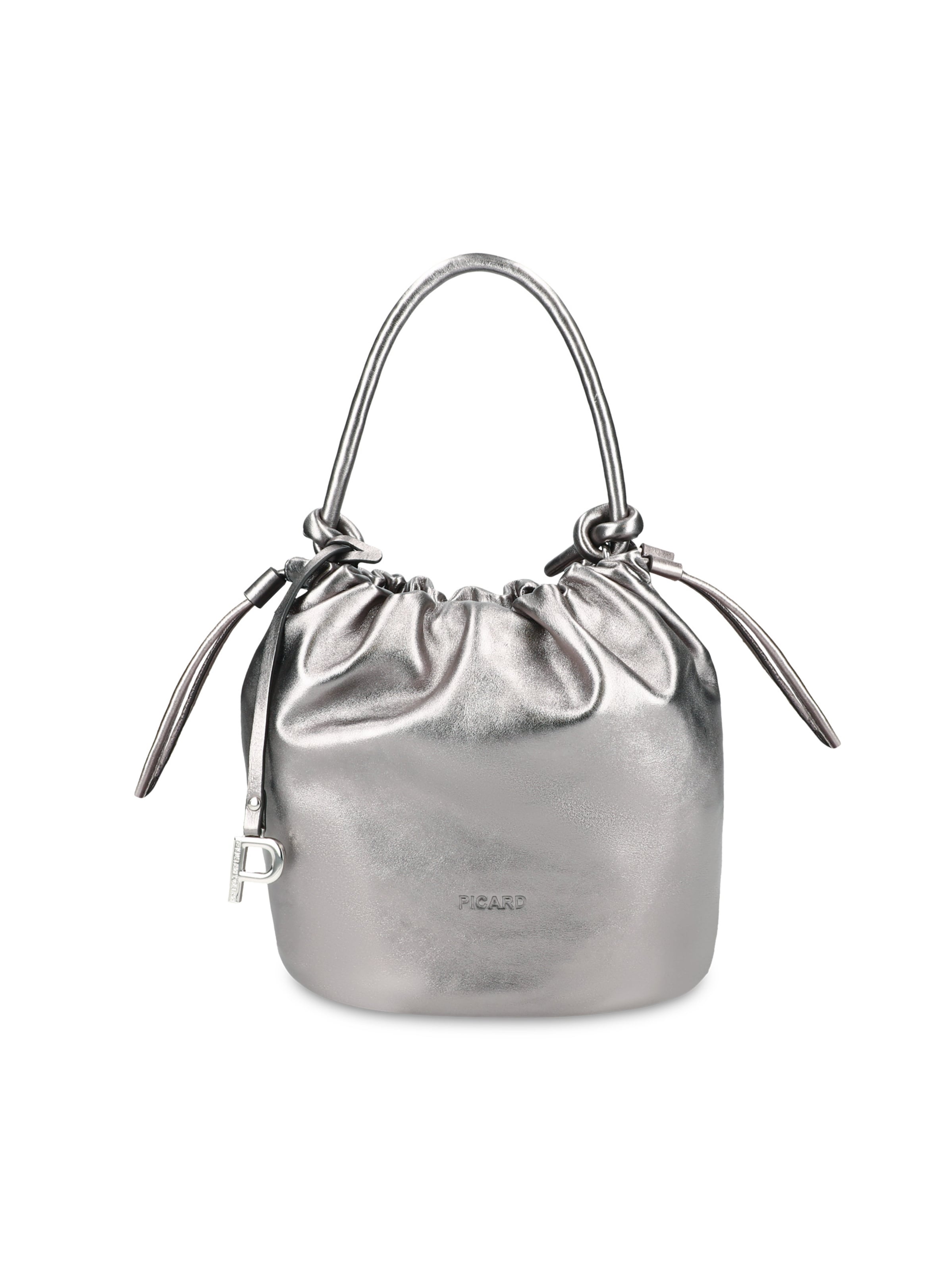 Picard Beuteltasche ' Dumpling Petite ' in Silber: Vorderseite