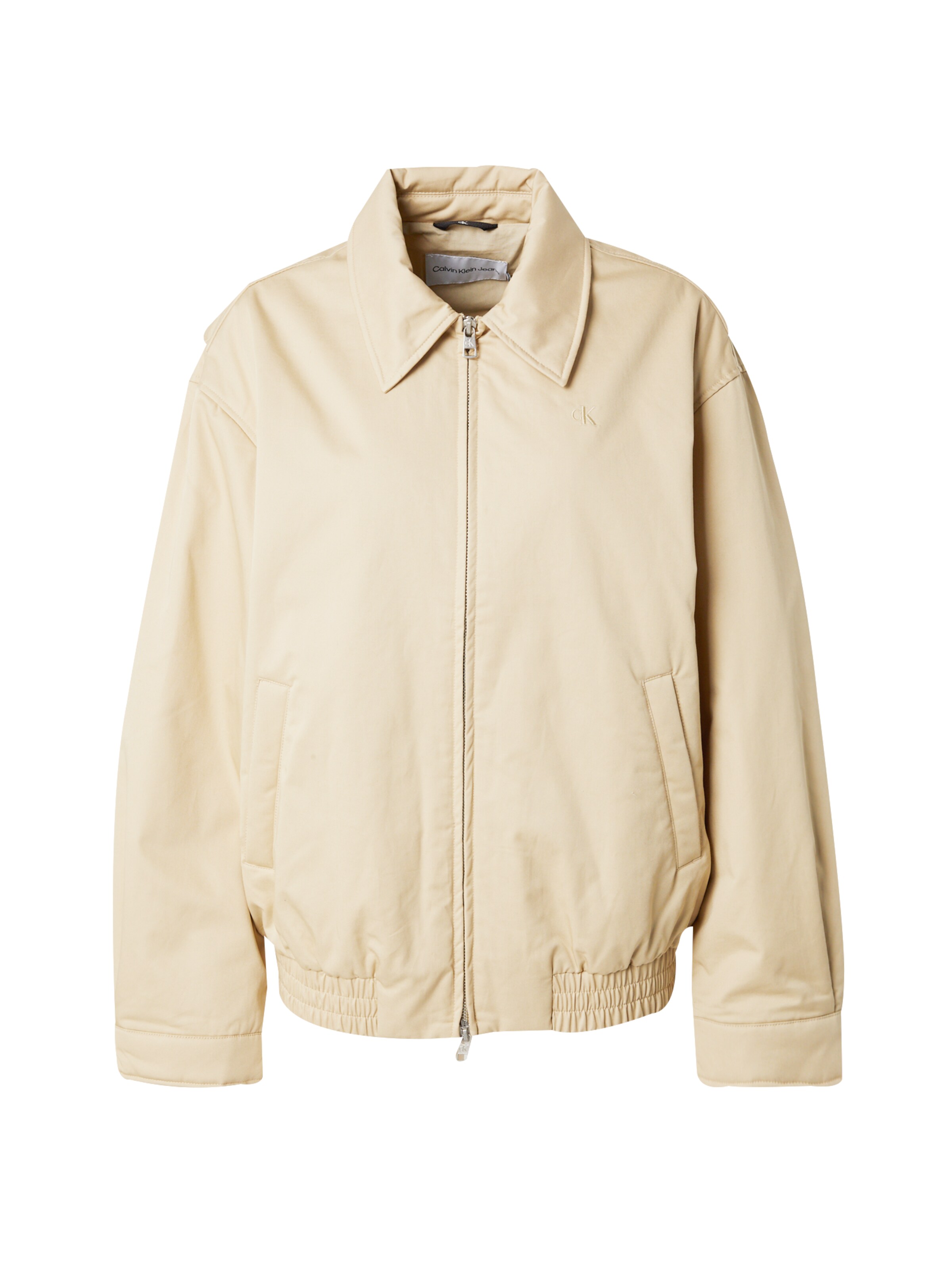 Calvin Klein Jeans Φθινοπωρινό και ανοιξιάτικο μπουφάν σε πράσινο: μπροστά