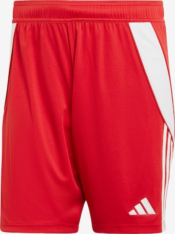 ADIDAS PERFORMANCE Workout Pants 'Tiro 24' in Red: front