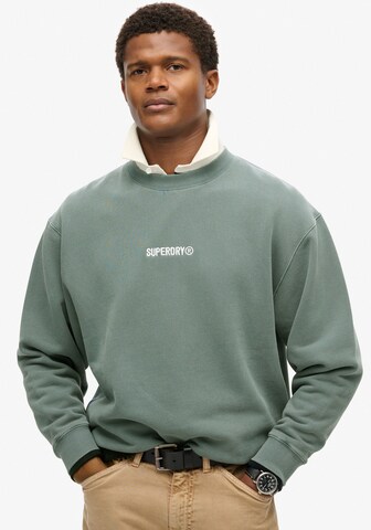 Superdry Sweatshirt in Green: front
