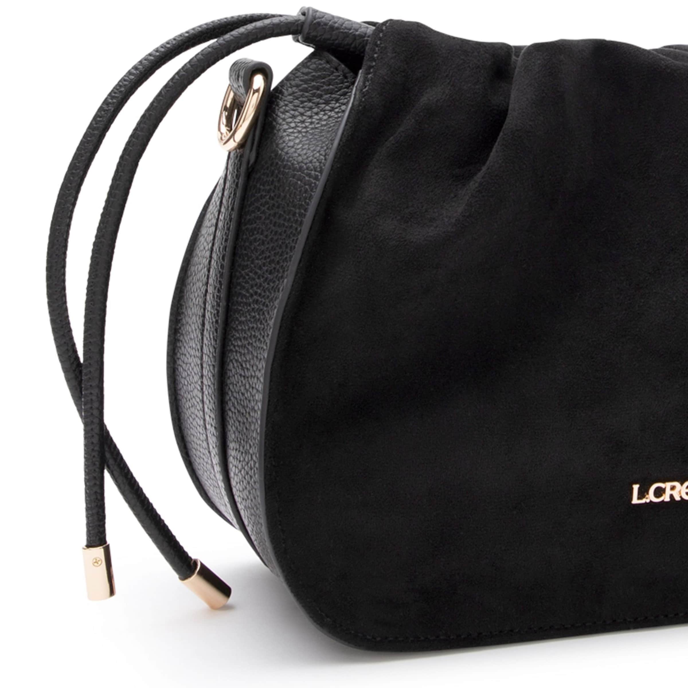 Sac à bandoulière 'Pheline' L.CREDI en noir