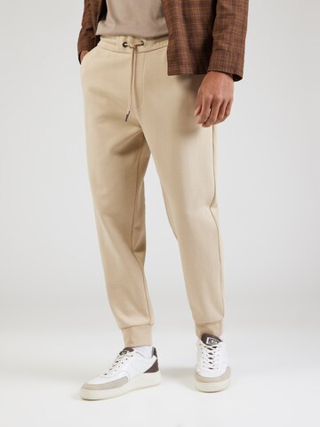 Tapered Pantaloni 'Locsin' di BOSS in beige: frontale