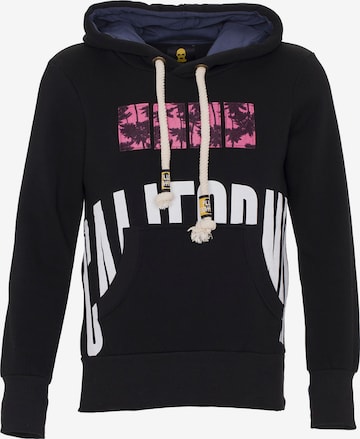 Sweat-shirt PLUS EIGHTEEN en noir : devant