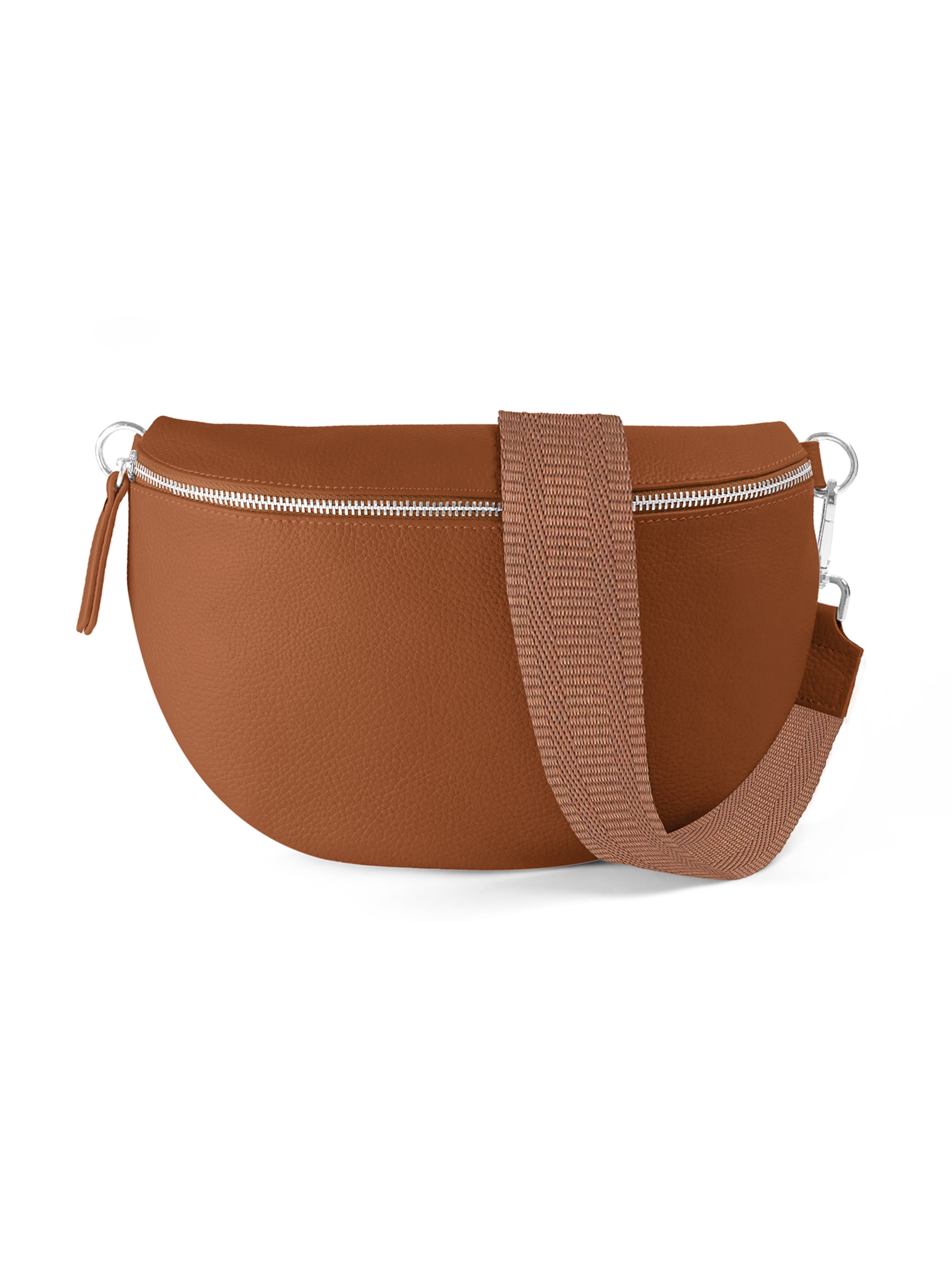 lePelou Fanny Pack 'MILA large' in Brown: front