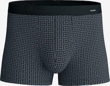 CALIDA Boxer shorts 'Cotton Code Design' in Black: front