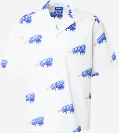 Marškiniai 'Eligino' iš HUGO, spalva – nebalintos drobės spalva / mėlyna / šviesiai mėlyna / balta, Prekių apžvalga