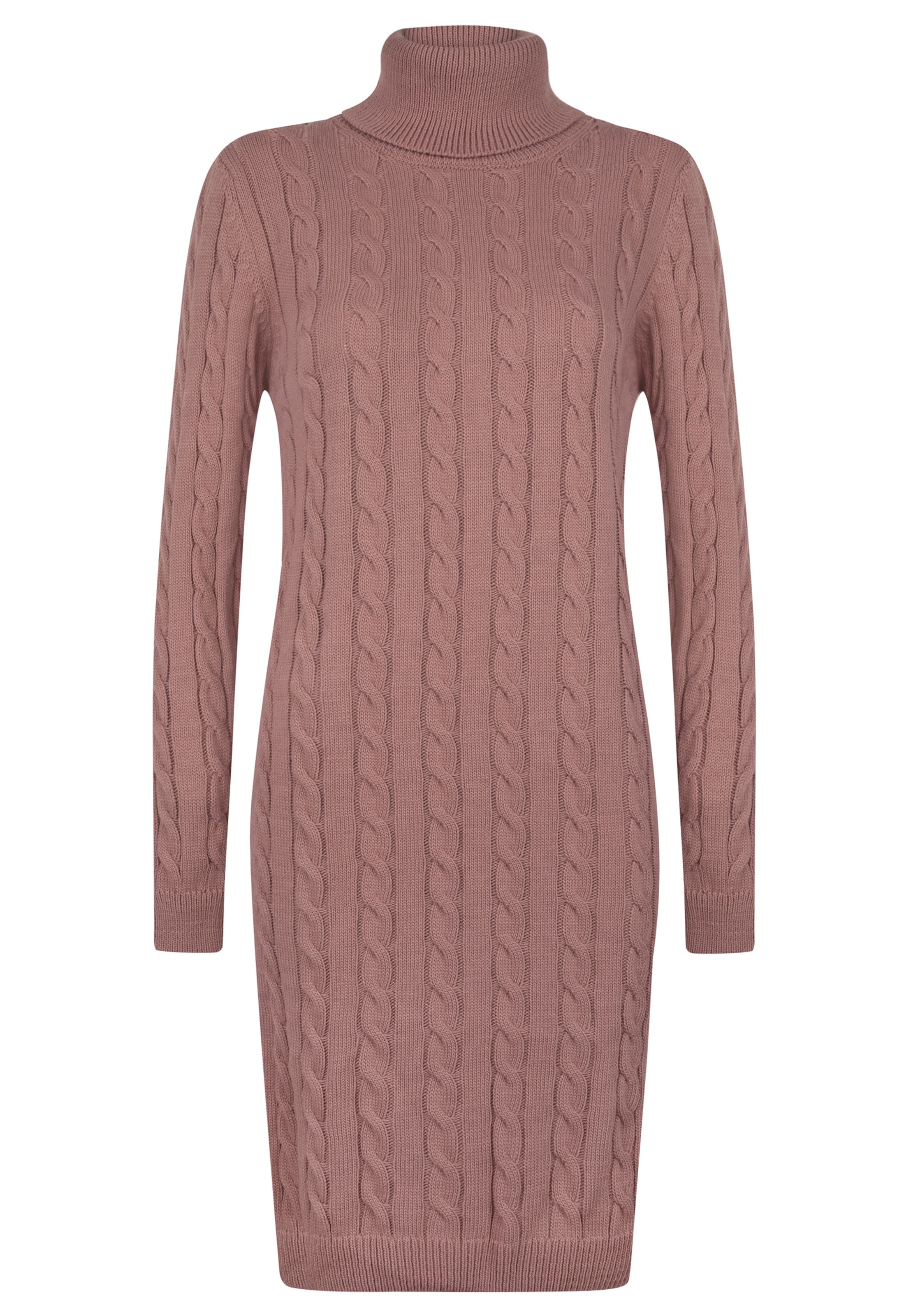 Felix Hardy Gebreide jurk in Bruin: voorkant