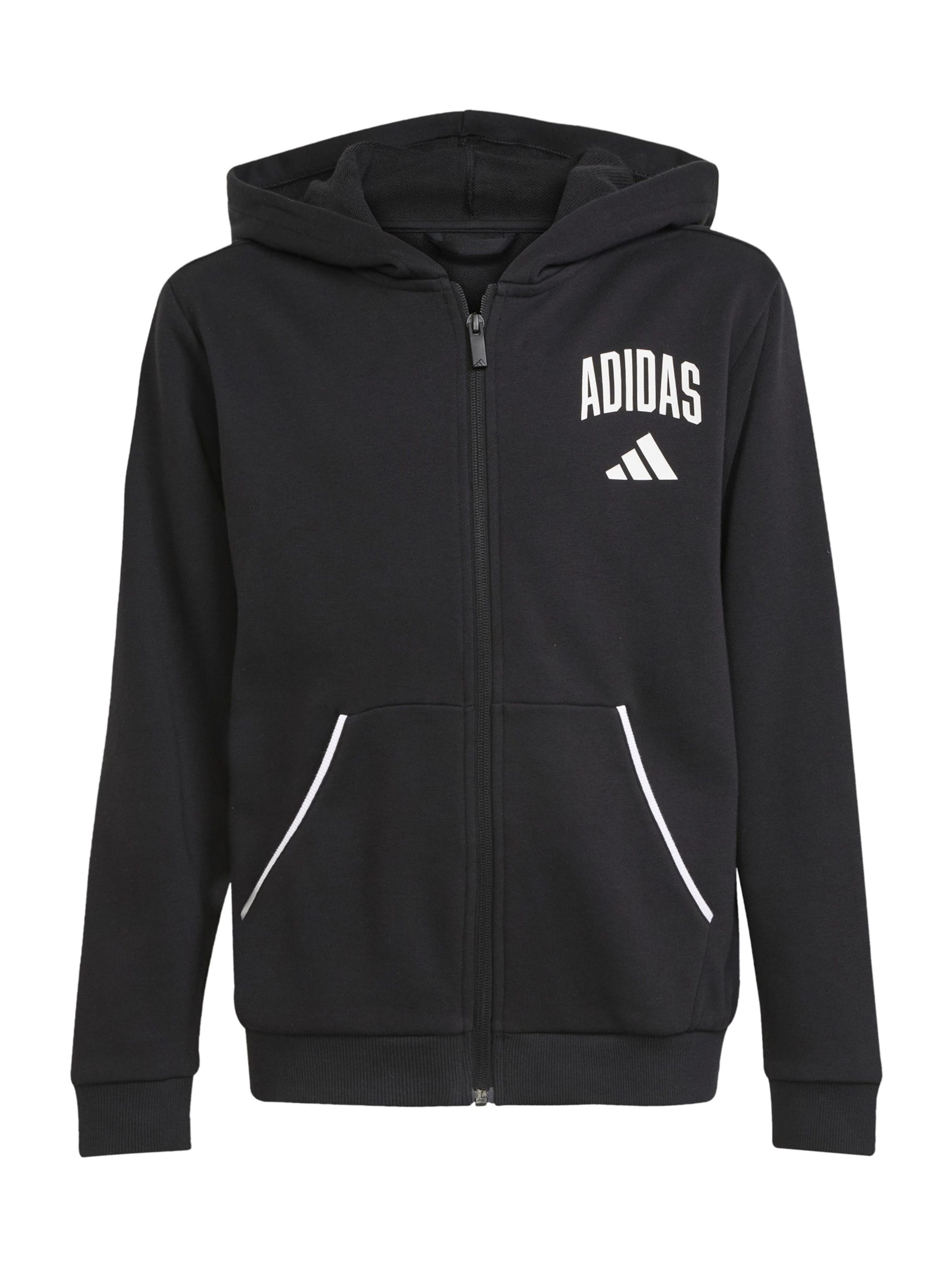 ADIDAS SPORTSWEAR Sportlik trikoojakk, värv must: eest vaates
