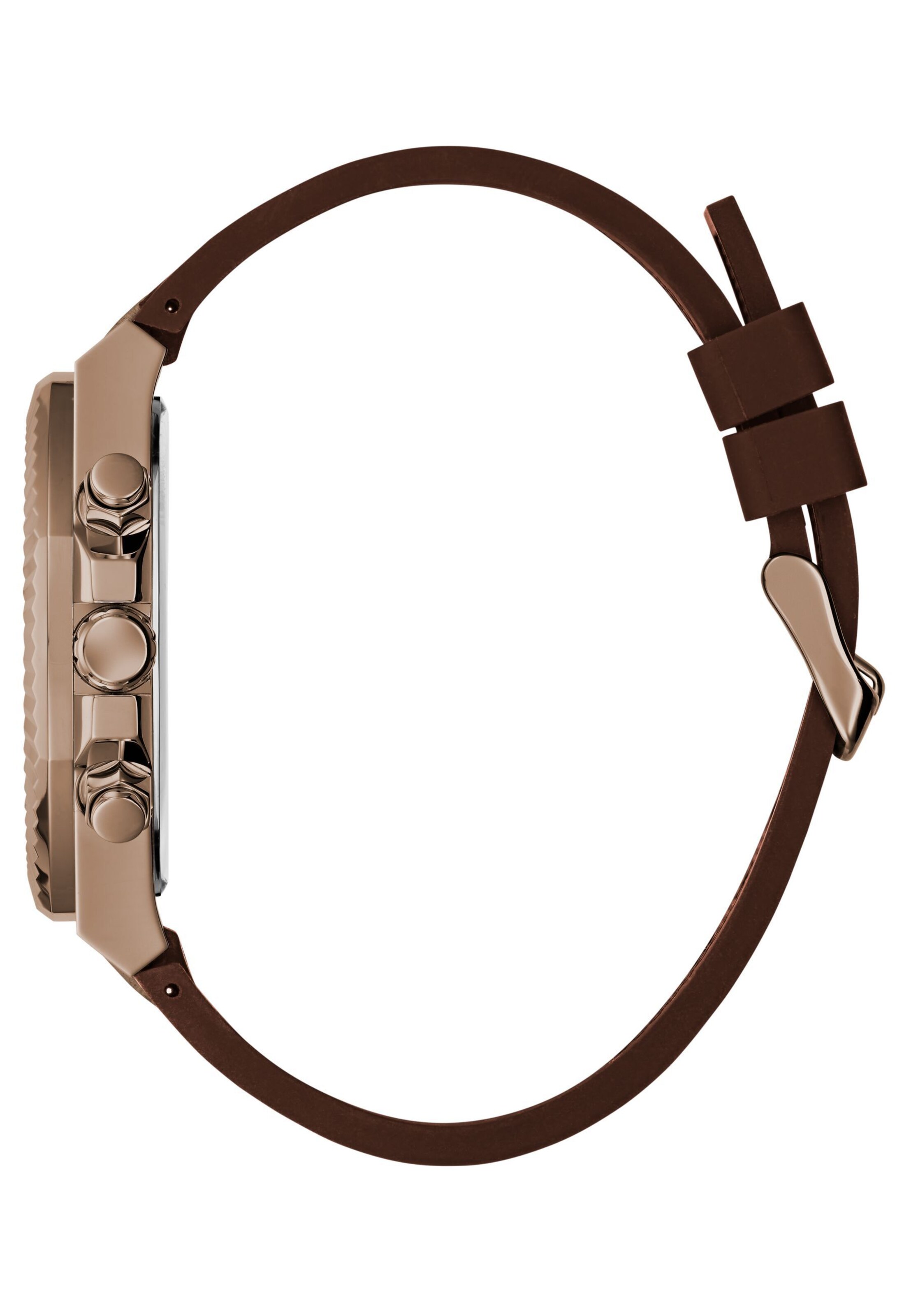 GUESS Analog watch 'EQUITY' in Brown