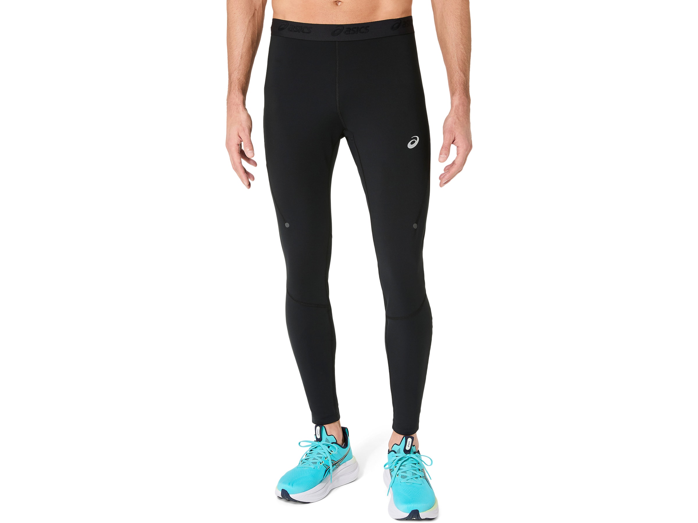 ASICS Skinny Sporthose in Schwarz: Vorderseite