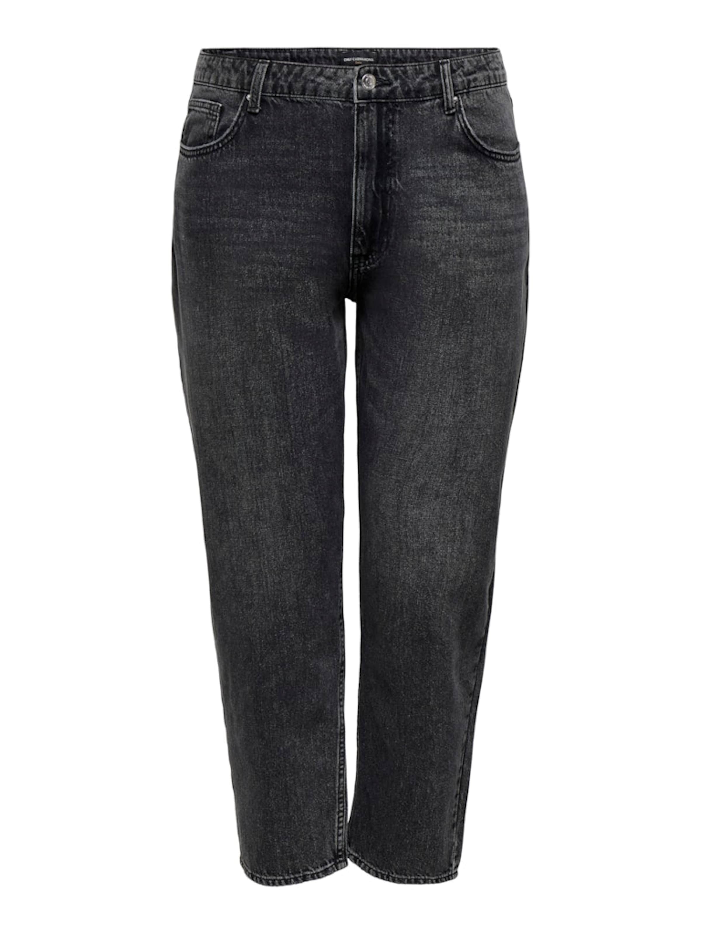 ONLY CarmakomaSlimfit Traperice 'CARLUMI' - crna boja: prednji dio