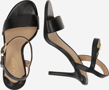 Lauren Ralph Lauren Sandalen met riem 'GWEN' in Zwart