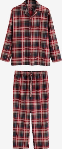 Next Pitkä pyjama värissä punainen: etupuoli