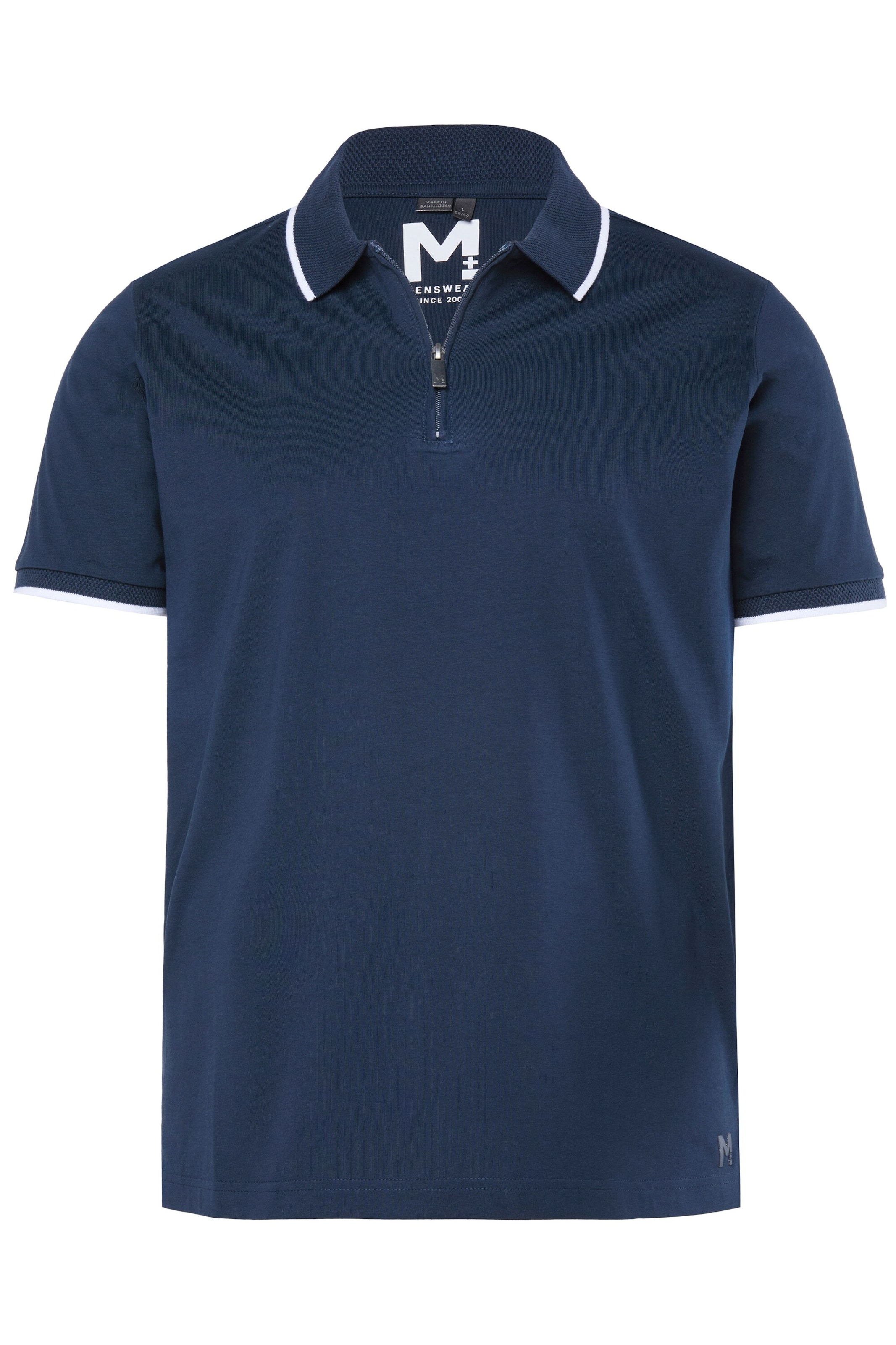 Men Plus Shirt in Blauw: voorkant