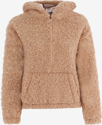 FRESHLIONS Fleece Jacket in Brown: front