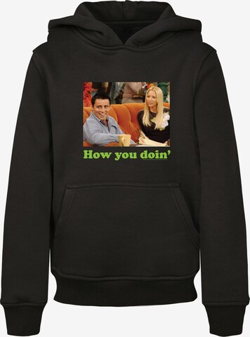 F4NT4STIC Sweatshirt 'Friends TV Serie How You Doin' in Black: front