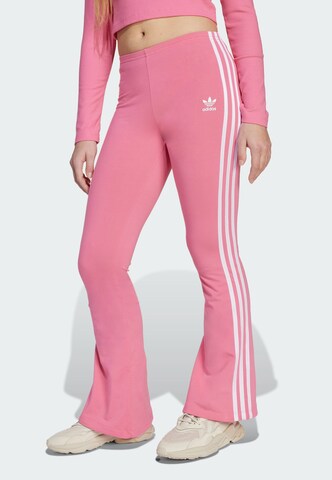 ADIDAS ORIGINALS Flared Leggings 'Adicolor' in Pink: front