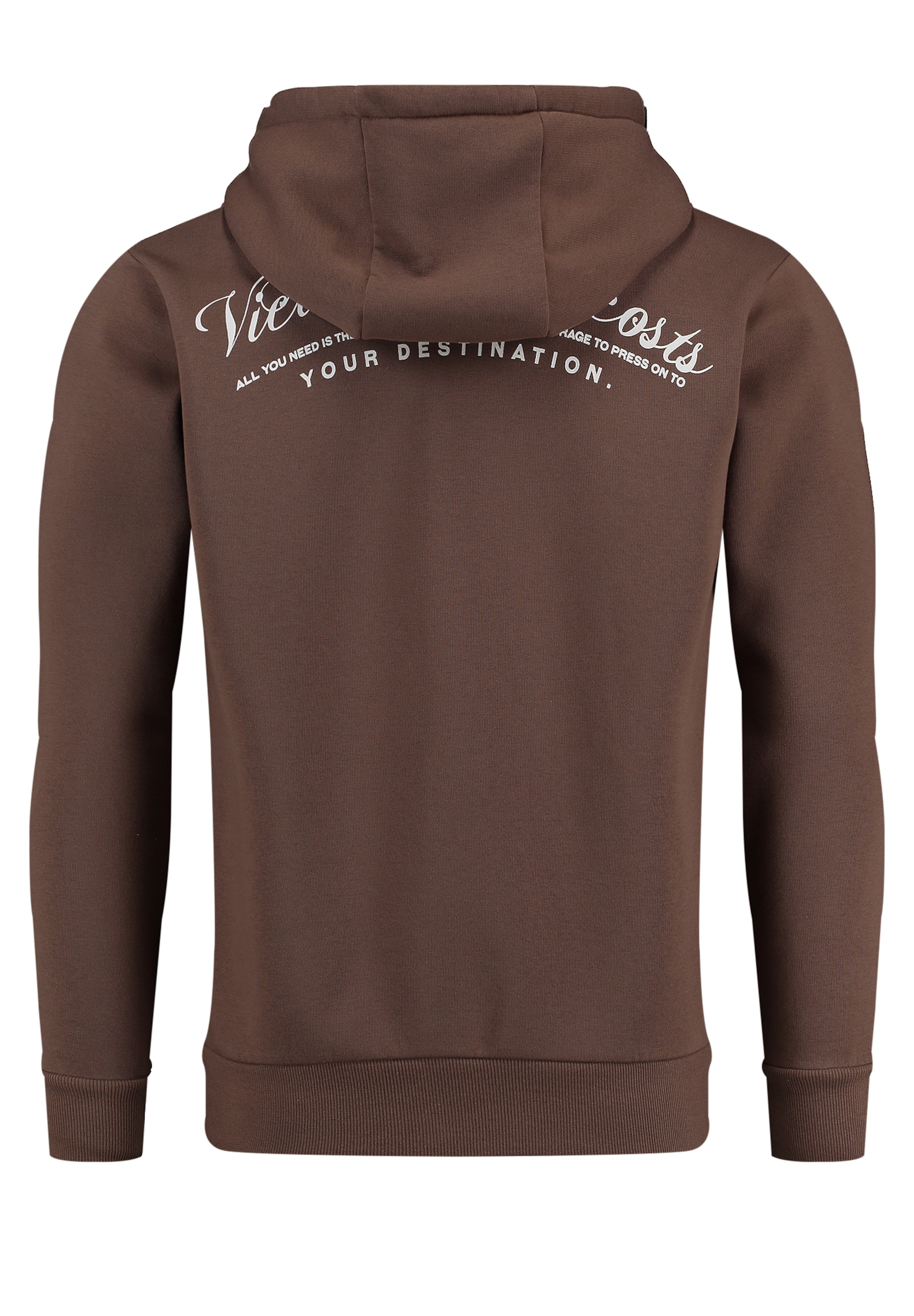 Key Largo Tepláková bunda 'PATH ' - Hnedá