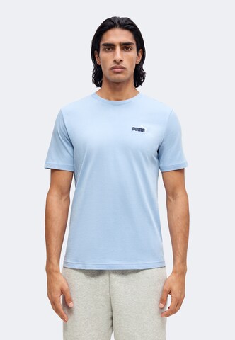 PUMA - Camisa funcionais ''ESS No. 1' em azul: frente