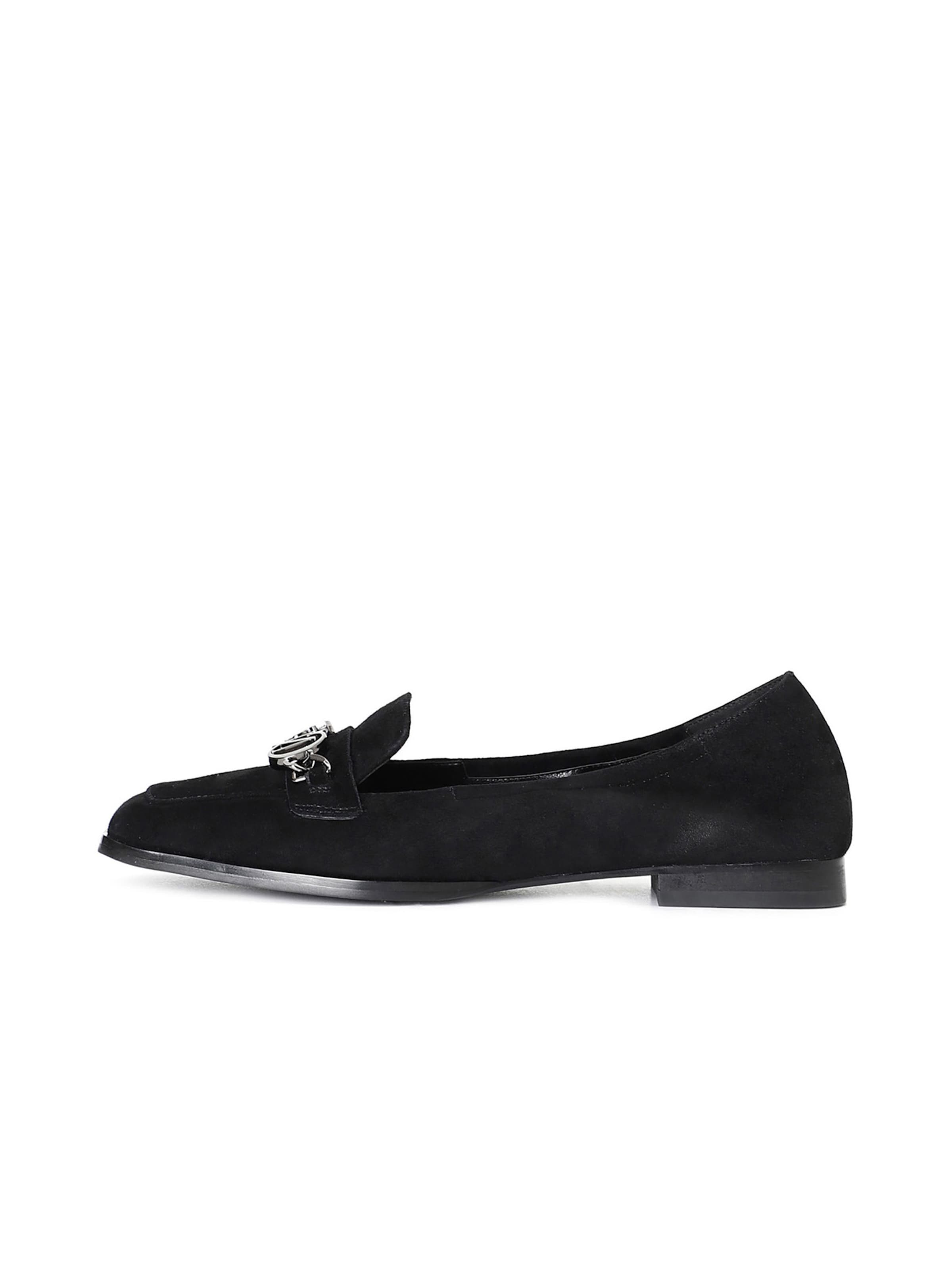 CAFè NOIR Ballerina in Zwart: voorkant