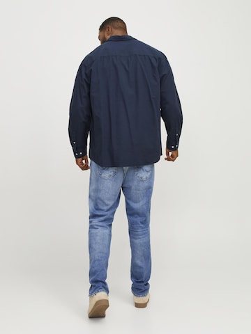 Jack & Jones Plus Slim Fit Риза 'Oxford' в синьо